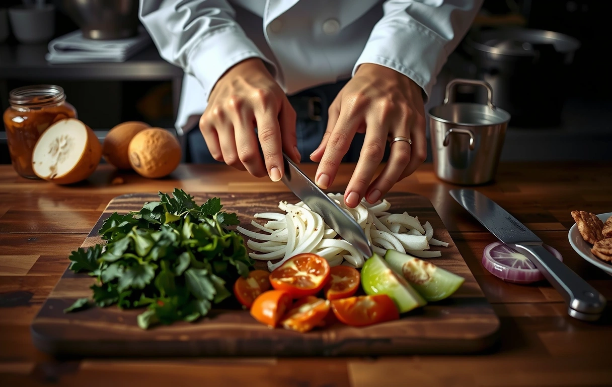 Professionelle Schnitttechniken in der Küche