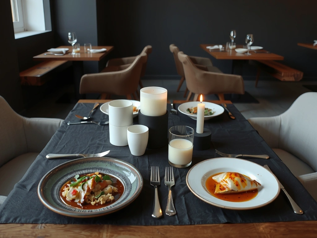 Atmosphäre und Anrichten